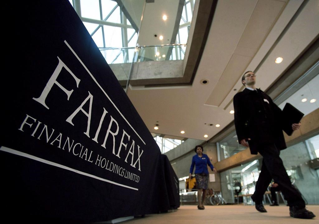 Fairfax Financial calls report by short seller Muddy Waters false and misleading
