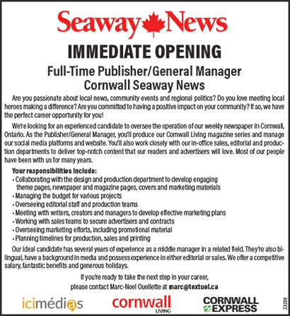 Full-Time Publisher/General Manager
