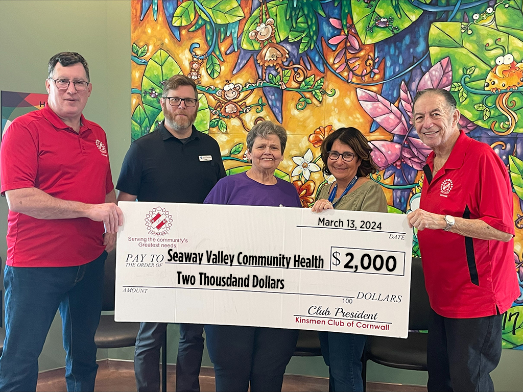 Kins donate to Seaway Valley Community Health