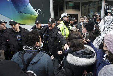 Pro-Palestinian protesters say cops used excessive force; Toronto police reject claim