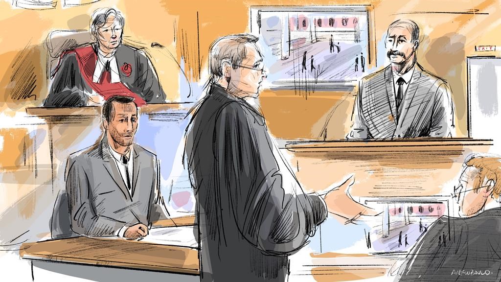 Man accused of running over Toronto police officer testifies at murder trial