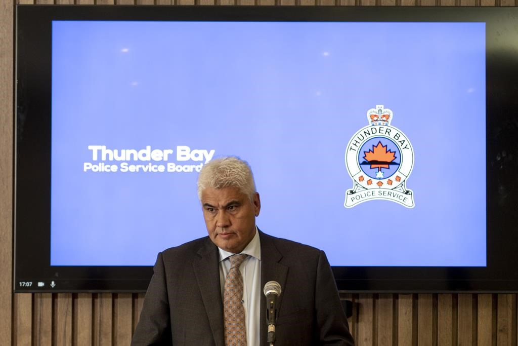 Thunder Bay police chief vows to rebuild eroding trust after ex-chief arrested